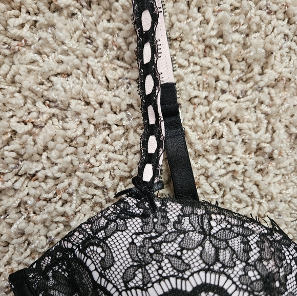 NWT Victoria's Secret Dream Angels Black Lace Longline Bustier - Small-dd - Picture 5 of 9